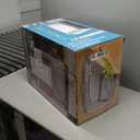 Ninestars 13 Gallon Automatic Trash Can, 50L Touchless Motion Sensor Garbage Can with Odor-Sealing Lid, Rectangular Stainless Steel, Silver Trim