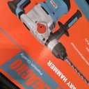 ENEACRO 1-1/4 Inch SDS-Plus 13 Amp Heavy Duty Rotary Hammer Drill, Safety Clutch 4 Functions with Vibration Control Including Grease, Chisels and Drill Bits with Case