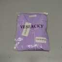 Veseacky Night Wear for Girls Cotton Comfort Two Piece Pajamas Short Sleeved Young Kids Pjs for Ages 5-14 (Purple, 120)