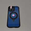 for iPhone 14 Pro Max Case Compatible with Magsafe [Magnetic Adsorption + Safety Lock] Ring Stand Aluminum Bumper Tempered Glass Screen Lens Protector (iPhone14ProMax, Black)