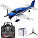 QIDI 580 5-Channel Off-Road Aircraft 3D RC Plane One-Key Hanging Stunt Fixed Wing with Wind Resistant Flight Control for Beginner and Experienced Ready to Fly(Blue)