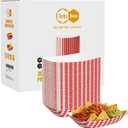 300 Pack 2lb Red White Checkered Paper Food Trays 2lb, 300 Pack Bulk - Heavy Duty Grease Resistant for Fries, Tacos, Popcorn, Hot Dogs - QSR, Family, Concession Trays