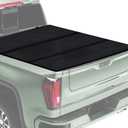 HY-SPEED Aluminium Hard Folding Truck Bed Tonneau Cover Compatible with 2019 2020 2021 2022 2023 2024 19 20 21 22 23 24 Silverado 1500 Sierra 1500 5.8 Ft Bed Tri Fold Style