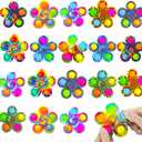 9 PCS Party Favor Fidget Spinner Toy Bulk for Kids 3-5, Easter Basket Stuffer Goodie Bags Pop Fidgets Classroom Treasure Box Prize Boys Toys, ADHD Autism Product for Teen Adult Valentine Day Gift