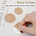 2 x 36pcs Moleskin Adhesive Pads, Protective Moleskin Bandages Comfortable Patch Adhesive Moleskin Strips Cushions Soft Coffee-Colored Heel Shoes Stickers for Feet Toes Prevention