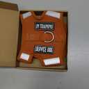 Dog Harness for Puppy  Adjustable Reflective Easy Put On Soft Mesh Vest for Small Dogs with 2 Patches (Carmel Brown,XS) (XS(Neck:8.6-11.3",Chest:11.7-15.2"))