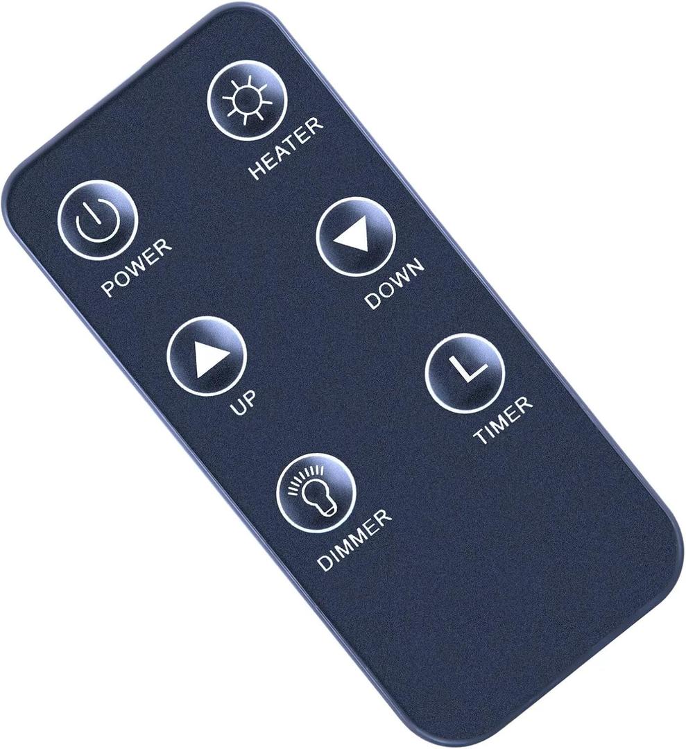 Replacement Remote Control Compatible for Great World Electric Fireplace Heater GW-6088TBT GW-6078TBT