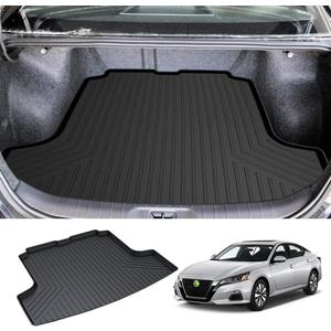 Powerty Trunk Mat for 2019-2025 2026 Nissan Altima Sedan Accessories Cargo Mats TPO All Weather Cargo Liner Heavy-Duty Trunk Liners