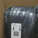 Elantrip Car Seat Cover Full Set Leather Car Seat Protector Universal fit for Most Cars SUVs and Trucks Water Proof Front and Rear Seat Protector Black