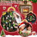 Cinnvoice 64 Sets Christmas Crafts for Adults Christmas Beaded Ornament Kit to Make Includes 24 Green Monsters 16 Xmas Tree Decorations 24 Candy Canes with Gift Cards for DIY Holiday Party Supplies