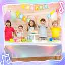 2 x Oudain 3 Pcs Kpop Theme Party Purple & Pink & Silver Iridescent Party Tablecloth 54 x 108 Inch Plastic Rectangle Tablecloth Waterproof Table Cover for Kpop Theme Birthday Decoration