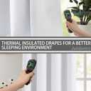 Jubilantex Linen Coating Full Blackout Curtains Pure White Thermal Insulated Rustic Textured Window Curtains 84" Long for Bedroom Living Room,Grommet Top 54"x84" 2 Panels