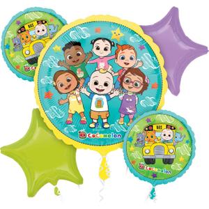 Anagram Cocomelon 5pc Foil Balloon Bouquet