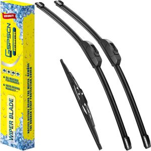 GSPSCN 3 Wipers Replacement for Dodge Caravan 2007-1996，Grand Caravan 2007-2000 /Chrysler Town & Country 2007-2000，Original Equipment Windshield Wiper Blades 28"+28"+16" (set of 3) J hook