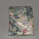 Artoid Mode Green Leaves Poinsettia Holly Christmas Vinyl Winter Placemats Set of 4, 12x18 Inch Washable Plastic Non-Slip Woven Winter Table Mats for Dining Decor