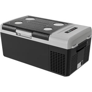 12 Volt Refrigerator Portable Fridge - 16Quart(15L) Electric Cooler Compressor fridge -4~68, 12/24V DC & 110-240V AC Car Refrigerator for Camping, RV, Fashing, Travel, Home (16QT)