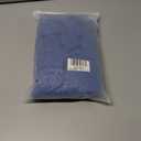 Crochet Cover Up Hollow Out Drop Shoulder Cover-ups Knit Long Sleeve Beach Dress for Women (Blue, S)