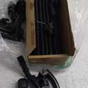 ENJOYBASICS Double Curtain RodBlackout Wrap-Around Curtain Rods for Windows 48 to 84 InchAdjustable from 32 to 86 Inch for Room Darkening Curtains, Matte Black