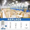 2 Pack 150W LED Corn Light Bulb, Super Bright 150Watt Corn Bulbs, E26 Base with E39 Adapter,5000K,18000LM LED Light Bulb for Garage Warehouse Workshop Barn (150W)