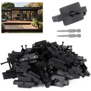 Yeipower 250PCS Hidden Fasteners Composite-Deck - Universal Nylon Composite Decking Fasteners T Clips