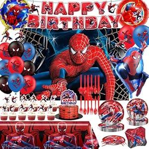 Cartoon Birthday Party Decorations Include Tablecloth, Tableware, Happy Birthday Banner, Balloons, Backdrop, Hanging Swirls, Cake Toppers Party Supplies(10 Guest) Cartoon Birthday Party Decorations Include Tablecloth, Tableware, Happy Birthday Banner, Balloons, Backdrop, Hanging Swirls, Cake Toppers Party Supplies(10 Guest)