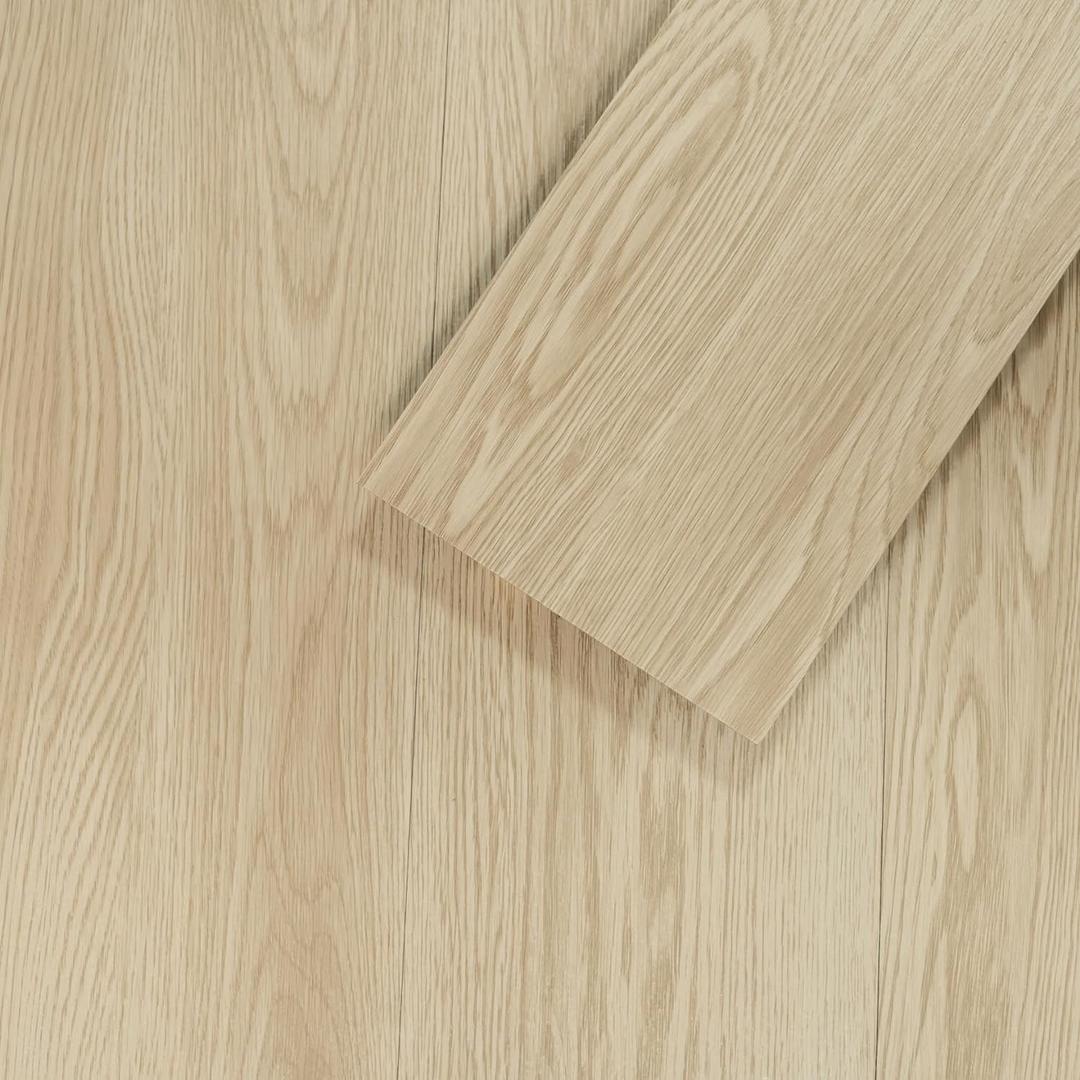 Mysflosy Peel and Stick Floor Tiles, Self-Adhesive Luxury Vinyl Flooring Plank, 6'' x 36'', 36 Pack 54 Sq.Ft, Waterproof DIY Deep Wood Grain Planks Easy to Install for Kitchen, Living Room (Light Brown)