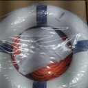 20Inch Throwable Lifebuoy Ring with 98.4FT Floating Rescue Rope - Emergency Flotation Device for Boating, Pool & Outdoor Water Safety, Heavy-Duty Foam Buoy & Perimeter Line Lifeguard Kit