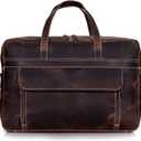 18 Inch Full Grain italian Leather Briefcase for Men, Top Choice Gifts, Handcrafted Laptop Bag