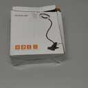 Dpower Clip on Light Reading Lights, 48 LED USB Desk Lamp with 3 Color Modes 10 Brightness, Eye Protection Book Clamp Light, 360  Flexible Gooseneck Clamp Lamp for Desk Headboard Video Conferencing