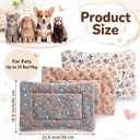 Dog Bed Mat Crate Pads for Dog Cages Washable Soft Breathable Comfortable Cozy Cage Cushion & Pet Sleeping Mattress for Small Dogs Cat Crate, Kennel, and Home Use