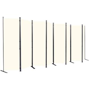 Room Divider 8 Panel-88''Wide,6FT Room Dividers and Folding Privacy Screens
Wider Metal Base & Non-wobbly, Fabric Divider Panel for Room Partition,Portable Wall Divider Screen for Bedroom,Office,Studio