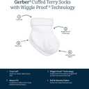 Gerber Baby 12-pair Sock Bundle (0-3 Months, Golden Floral)