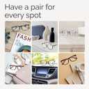5 x CCVOO +2.0 Ladies Reading Glasses for Women Clear Vision 5-Pack Blue Light Filtering Readers with Spring Hinges
