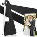 Marspark 12 Pack Poster Stand Self Stick Easel Back Poster Board Stand Convenient Peel and Stick Self Adhesive Easels Display Cardboard Sign (12 Inch) (Black)