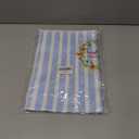 WUCHJ Christmas Wreath Kitchen Towels, Floral Wreath Christmas Hand Towels for Bathroom, Preppy Xmas Blue and White Striped Holiday Decorative Dish Tea Towel, 16x24 Inch