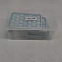 ChezMax Ice Cube Tray with Lid and Bin, 100 Pcs Silicone Round Ice Tray for Freezer, Easy Release Sphere Ice Ball Maker Circle Ice Molds for Chilling Whiskey Cocktails(4 Trays+ Container+ Scoop+ Tong)