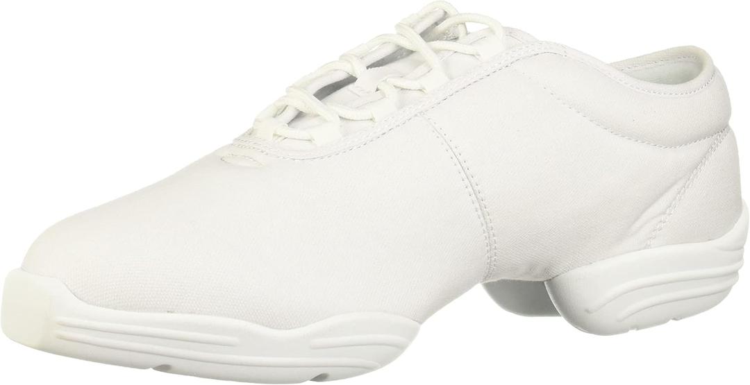 Capezio Canvas Dance Sneaker (12, White)