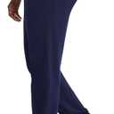 Hanes Womens Essential Jogger Pants, Drawstring Sweatpants for Women, 100% Cotton Jersey, 29" (Blue, XXL)