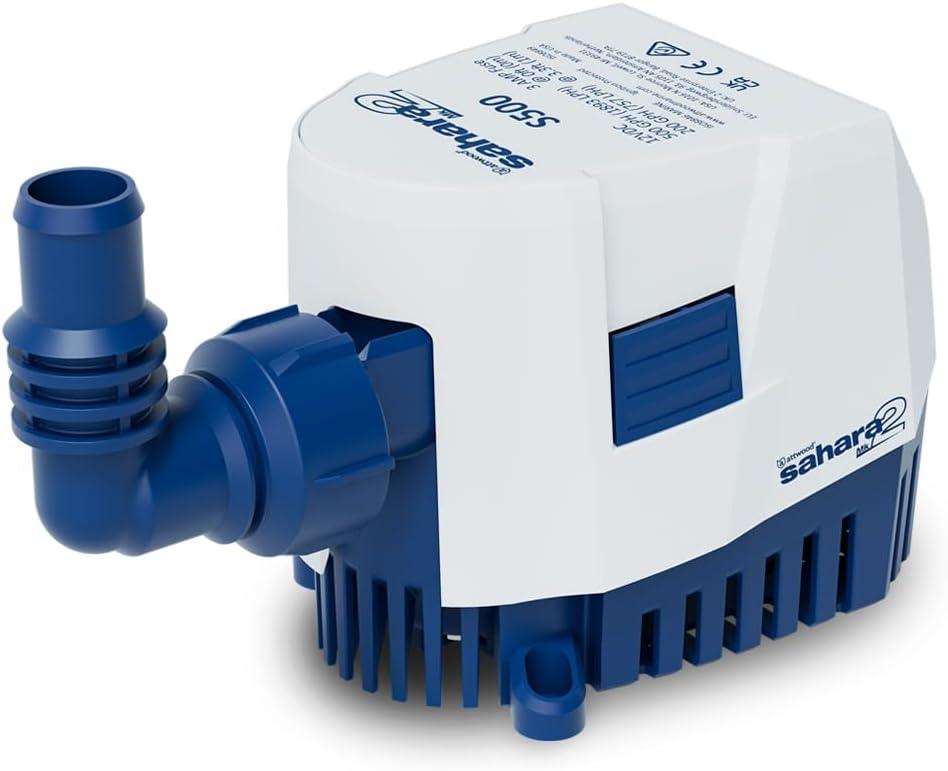 Attwood Sahara MK2 Automatic Bilge Pump, 12V, 500 GPH