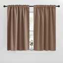 NICETOWN Blackout Curtain Panels for Living Room - (Cappuccino Color) 29x30 inch, 2 Panels Set, Room Darkening Blackout Drapes for Window