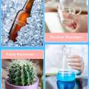 Replacement for Dymo Letratag Label Maker Refills Clear 1/2'' x 13' Letratag Label Maker Tape Black on Clear, LT 16952 Transparent Plastic Tape Work for Dymo Letratag LT-100T LT-100H QX50, 6 Packs