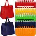 ZENFUN Set of 60 Insulated Take Away Bags, Small Take Out Bag Grocery Bags, Thermal Bag for Hot & Cold Frozen Food, Food Delivery, 9.3 x 5.7 x 9.3 inches