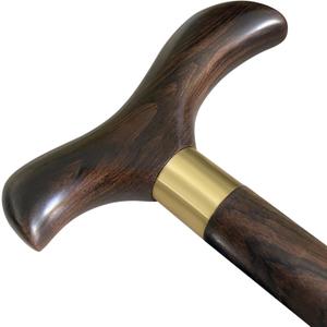 Classic Wooden Walking Cane Ergonomic Solid Wood Quality Cane for Seniors with Rubber Tip Single Point Cane Sturdy Lightweight Traditional Style Walking Stick Gift for Men and Women