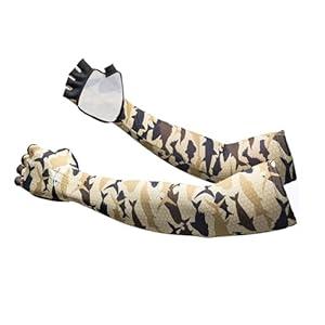 DONGPANCHN UV Sleeves for Men Cooling Arm Sleeves for Baseball Volleyball Basketball Golf Running Sun Protective Compression Sleeve for Arms(Wan Yu camouflage)