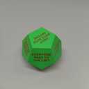 Santa Swap Gift Exchange Dice, 3.1inch Exchange Gifts Christmas Games, Christmas Stocking Stuffers Gift Exchange Dice Games for Friends for Xmas, Birthday, Party, Family Night, Holiday (Light Green)