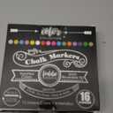 Loddie Doddie Chalk Markers - Pack of 16, Reversible 6mm Tips - Vibrant Chalkboard Designs with Chalkboard Markers - Easy Erase on Glass & Whiteboards with Dry Erase Pen