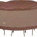 DUCKCOVERS Ultimate Waterproof Round Patio Table & Chair Set Cover, 108 Inch