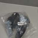 AAGUT 4X 4 Inch Brake Threaded Stem Casters 3/8"-16x1, Swivel Rubber Caster Wheels with Nuts Lock, Industrial Replacement for Carts Workbench Trolley