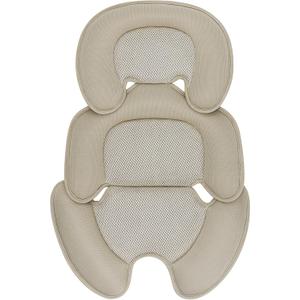 Newborn Baby Support Cushion Infant Insert 3D Mesh Breathable Liner Compatible with Stroller, Car seat, High Chair Etc (Beige)