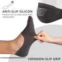 Cooplus 8 Pairs No Show Socks Men Non Slip Low Cut Cotton Invisible Socks for Loafer Flats (2 Pairs Black+2 Pairs Khaki+2 Pairs Dark Grey+2 Pairs Light Grey)